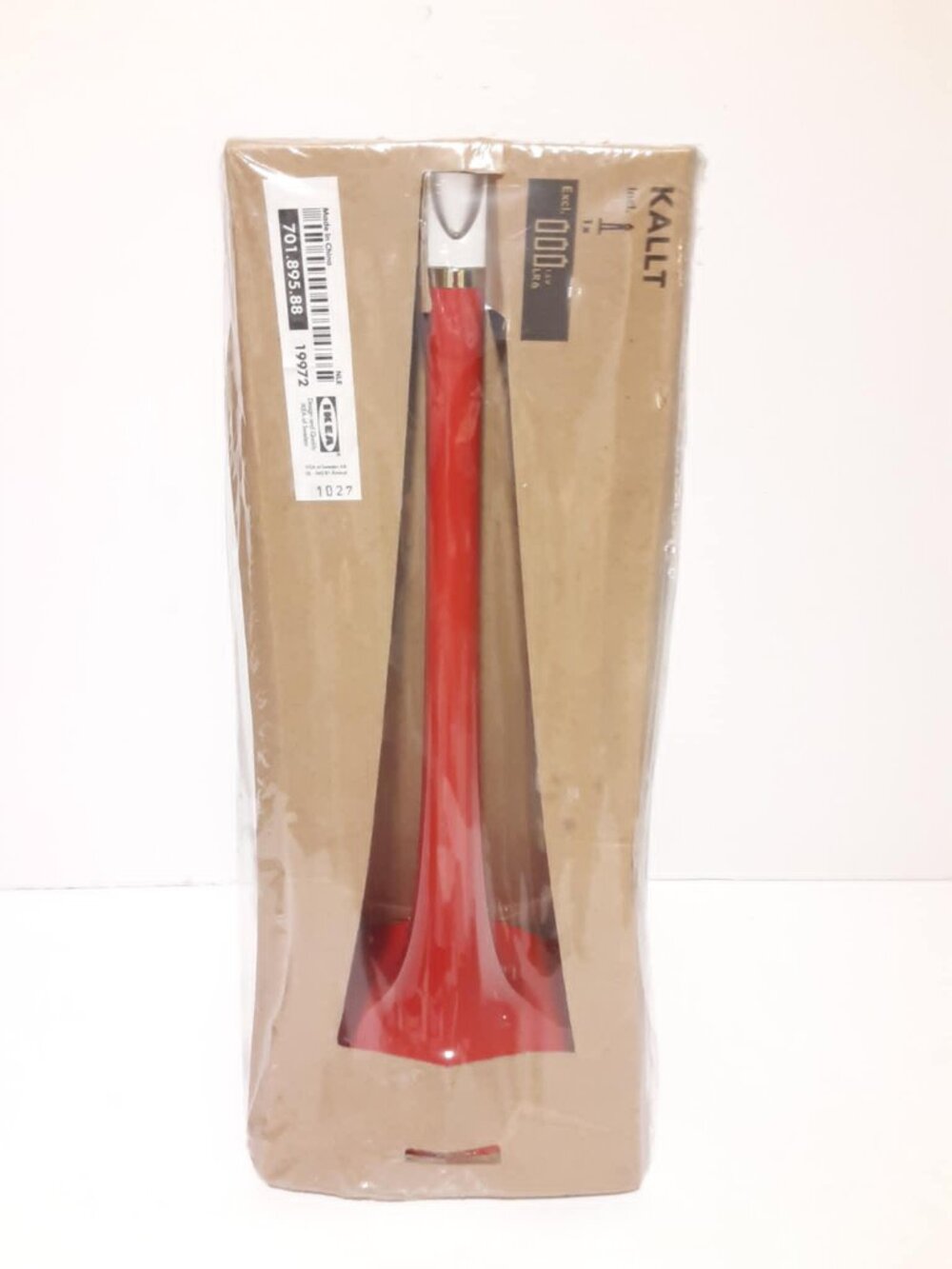 Vintage IKEA Kallt Candle Style LED Light Lamp Discontinued Rare Red NOS NEW NIP